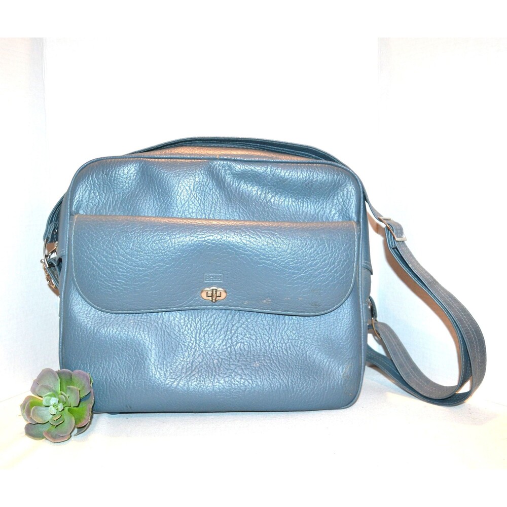 Vintage Tote Ocean Blue Mod with Strap